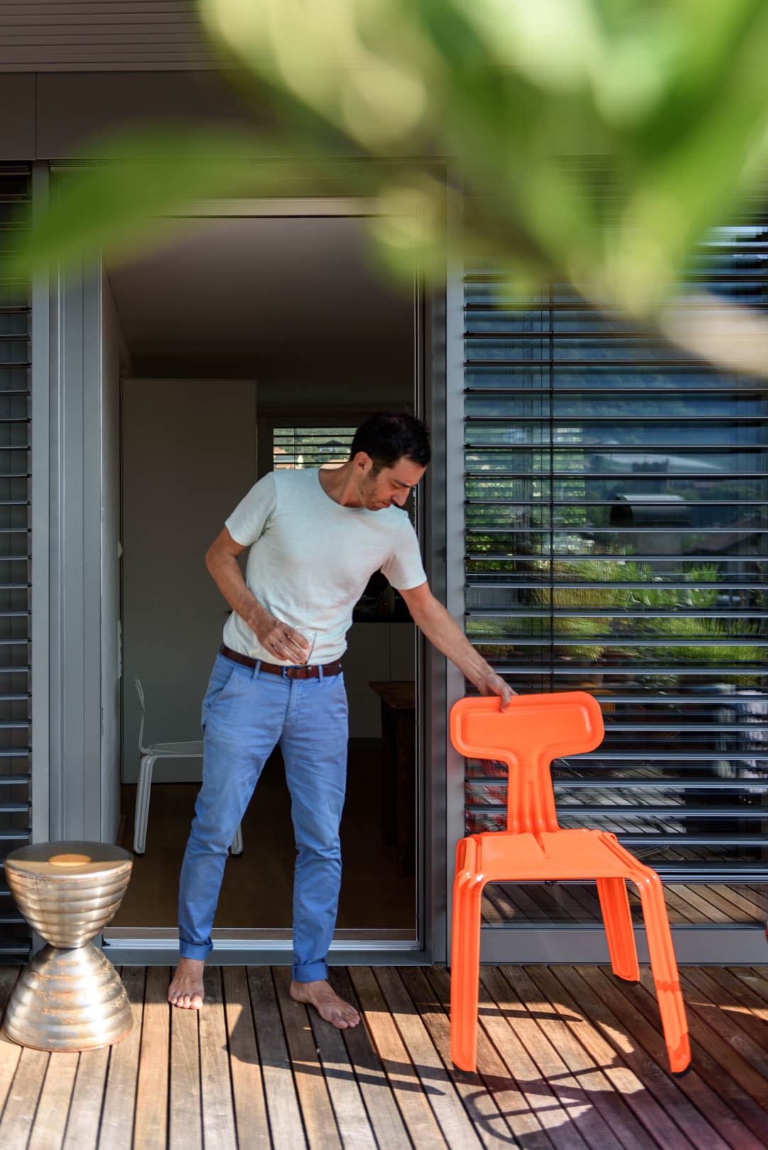 Designer Harry Thaler in seiner Wohnung in Meran